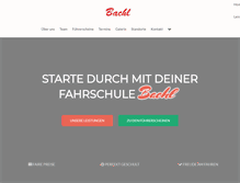 Tablet Screenshot of fahrschule-bachl.de